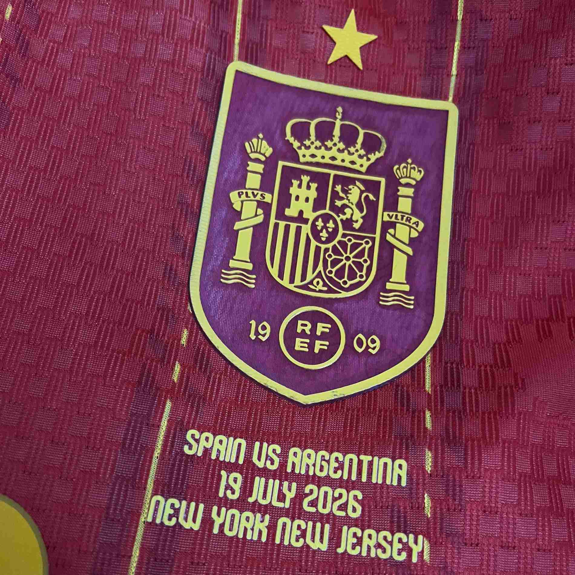 Maillot Finale Espagne Coupe du Monde 2026 1 étoile Homme Domicile Lamine Yamal-League Threads